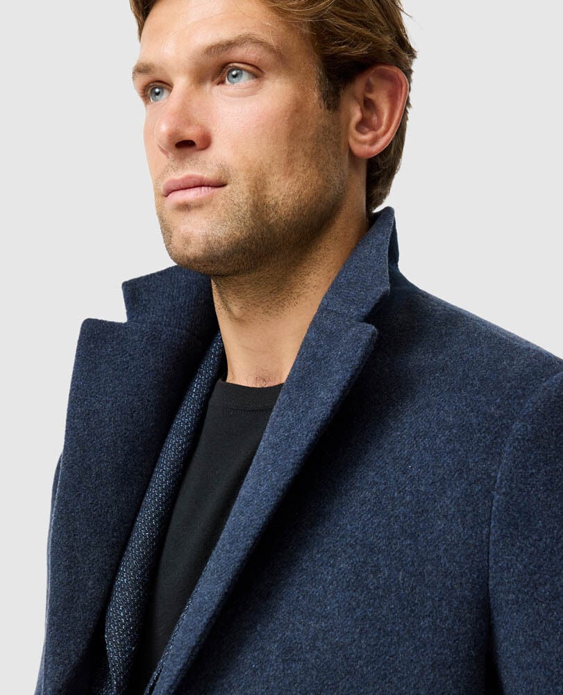 Colwood Coat, NAVY MARLE, Detail 3