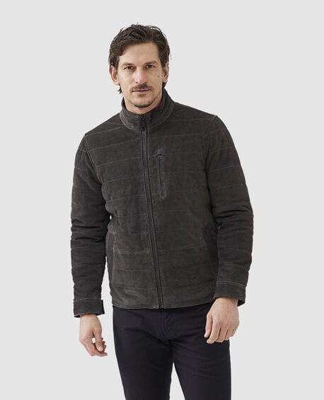 Chalford Leather Jacket, PEAT