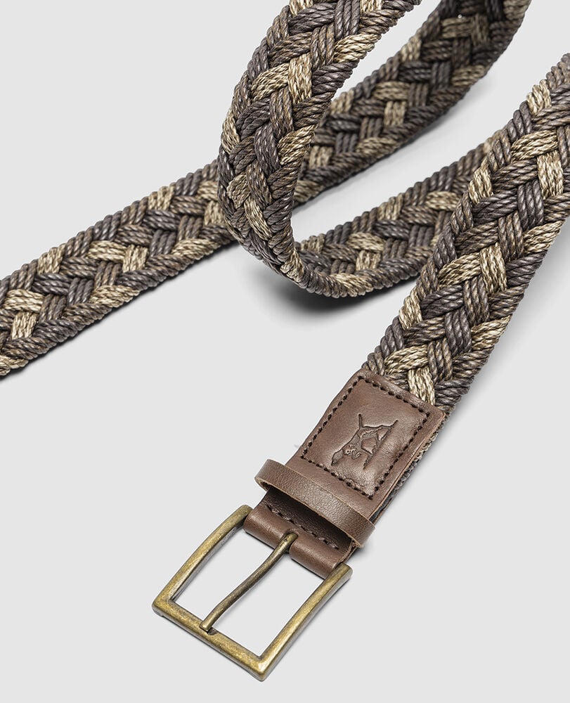 Thames Weave Belt, COFFEE MULTI, Back