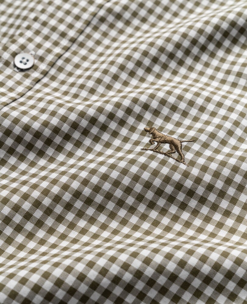 Gunn Check Oxford Sports Fit Shirt, LODEN, Detail 2