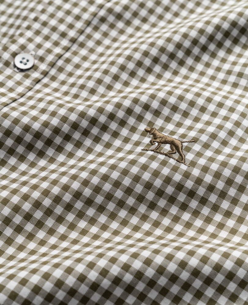 Gunn Check Oxford Sports Fit Shirt, LODEN, Detail 2