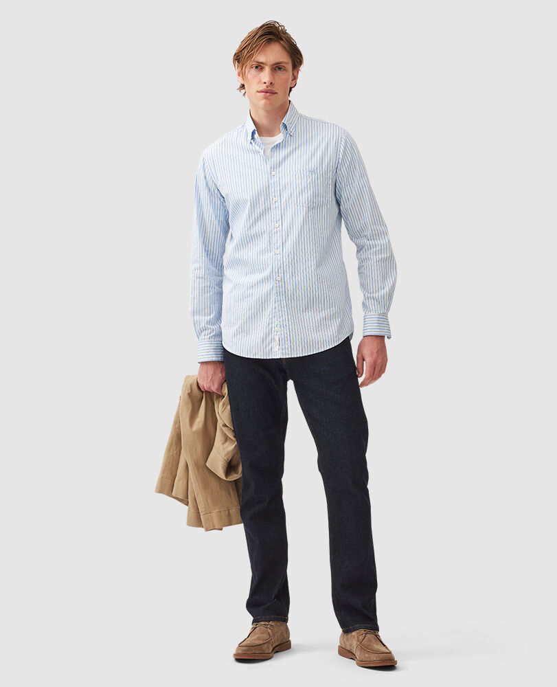 Eastern Bay Shirt, PACIFIC BLUE, Off Front