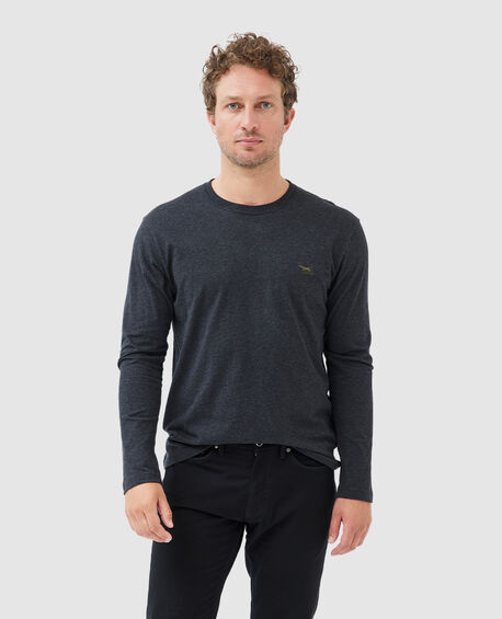 Ls Gunn T-Shirt , CHARCOAL
