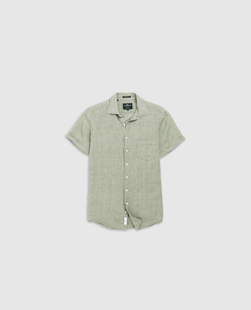 Palm Beach Sports Fit Shirt, SAGE GREY, Flat Lay