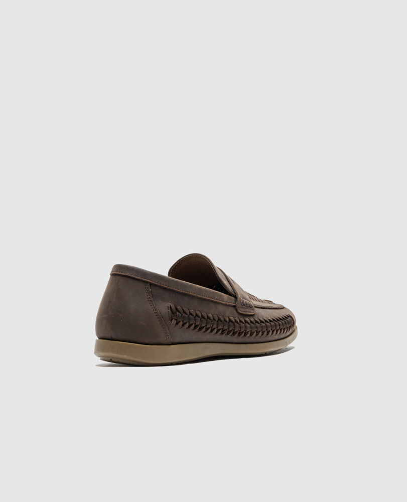 Gisborne Huarache Slip On, CHOCOLATE, Back