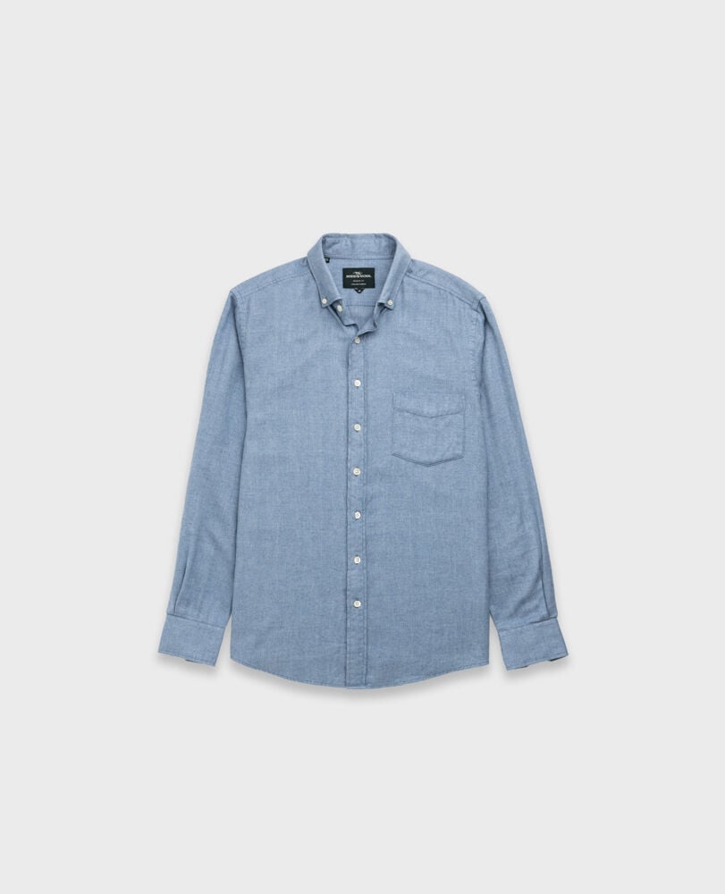 Barrhill Sports Fit Shirt, CHAMBRAY, Flat Lay