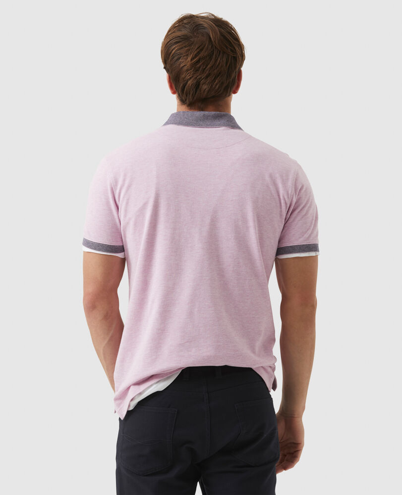 New Haven Sports Fit Polo, LOTUS, Back