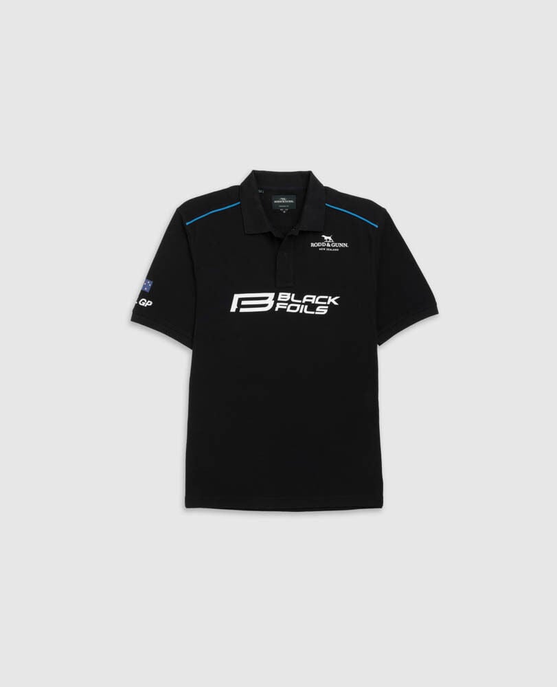 Miro Bay Polo, OBSIDIAN, Flat Lay