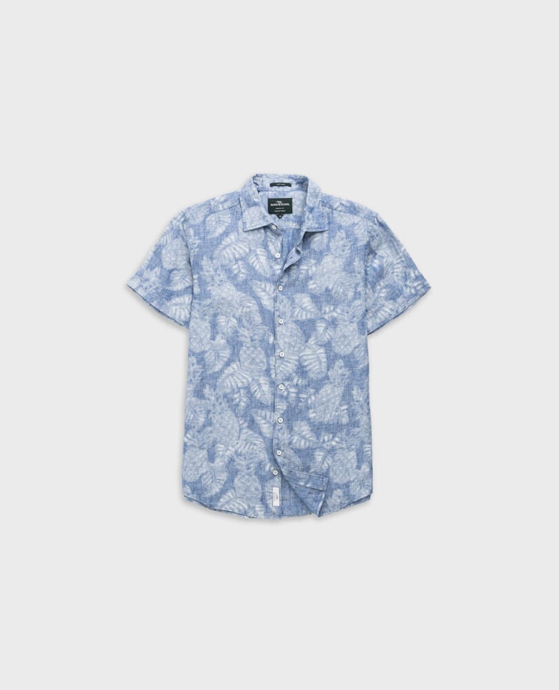 Savill Bay Sports Fit Shirt, CHAMBRAY, Flat Lay