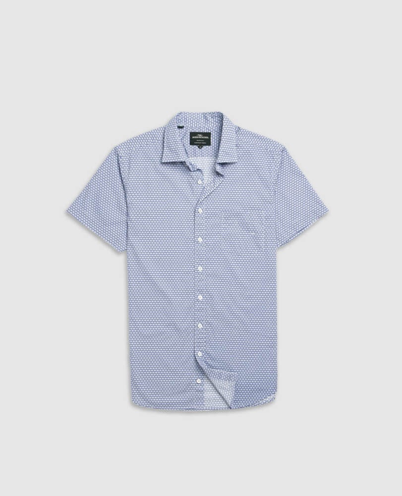 Blumine Sports Fit Shirt, INDIGO, Flat Lay