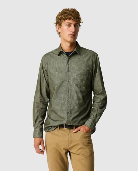 Little Jordan Spur Sports Fit Shirt, OLIVE