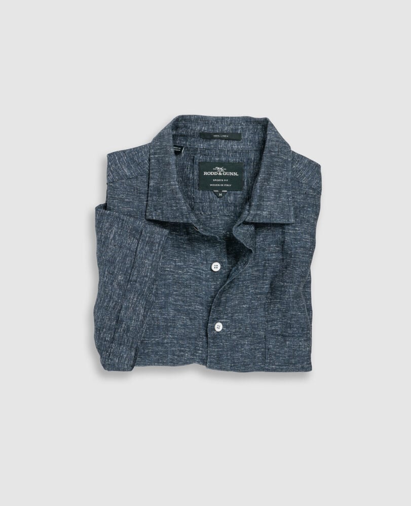 Ellerslie Sports Fit Shirt, BLUESTEEL, Flat Lay