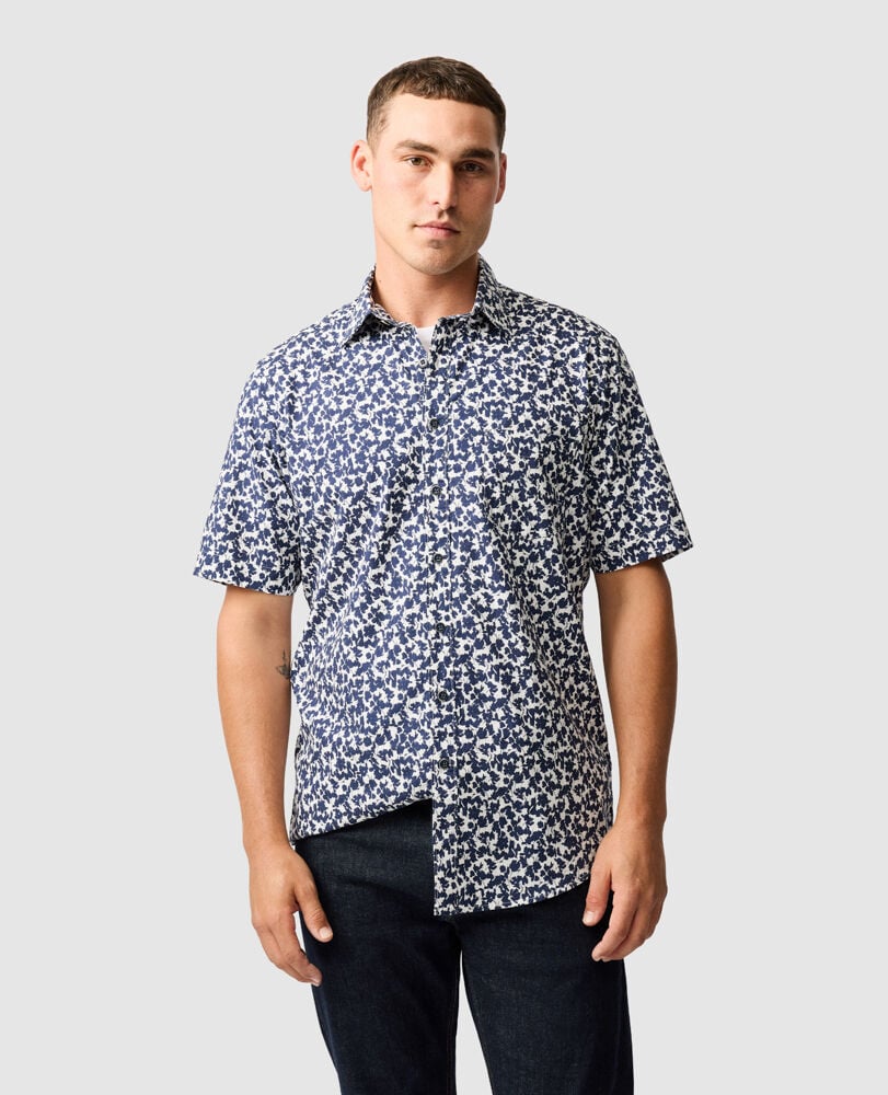 Jameison Bay Shirt, NAVY, Front