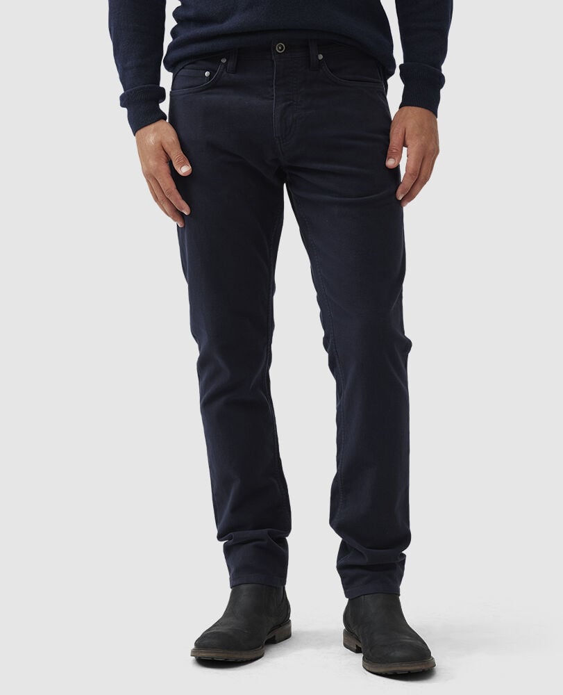 Albury Moleskin Straight Jean, , Front