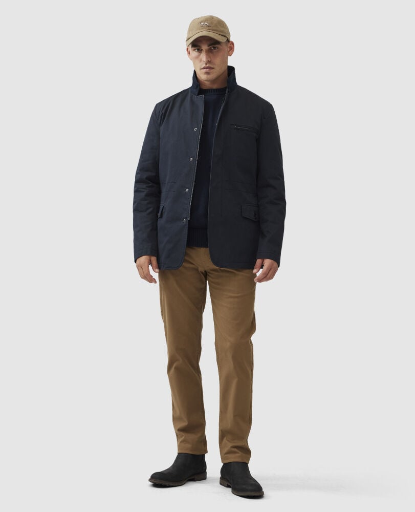 Winscombe Jacket, MIDNIGHT, Off Front