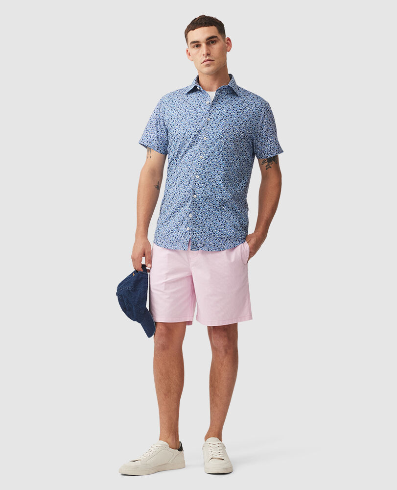 Mount Sealy Sports Fit Shirt, DENIM, Off Front