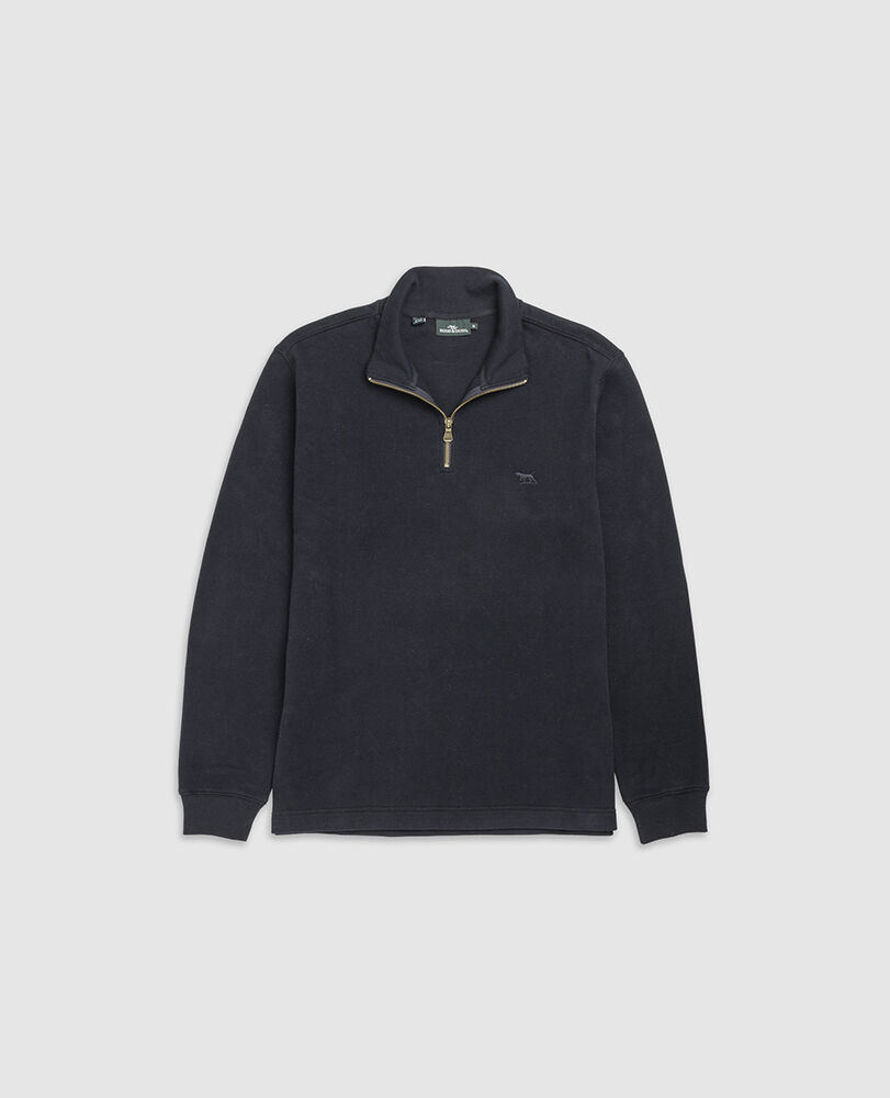 Sweatshirt col 1/4 zip alton ave, ECLIPSE, Flat Lay