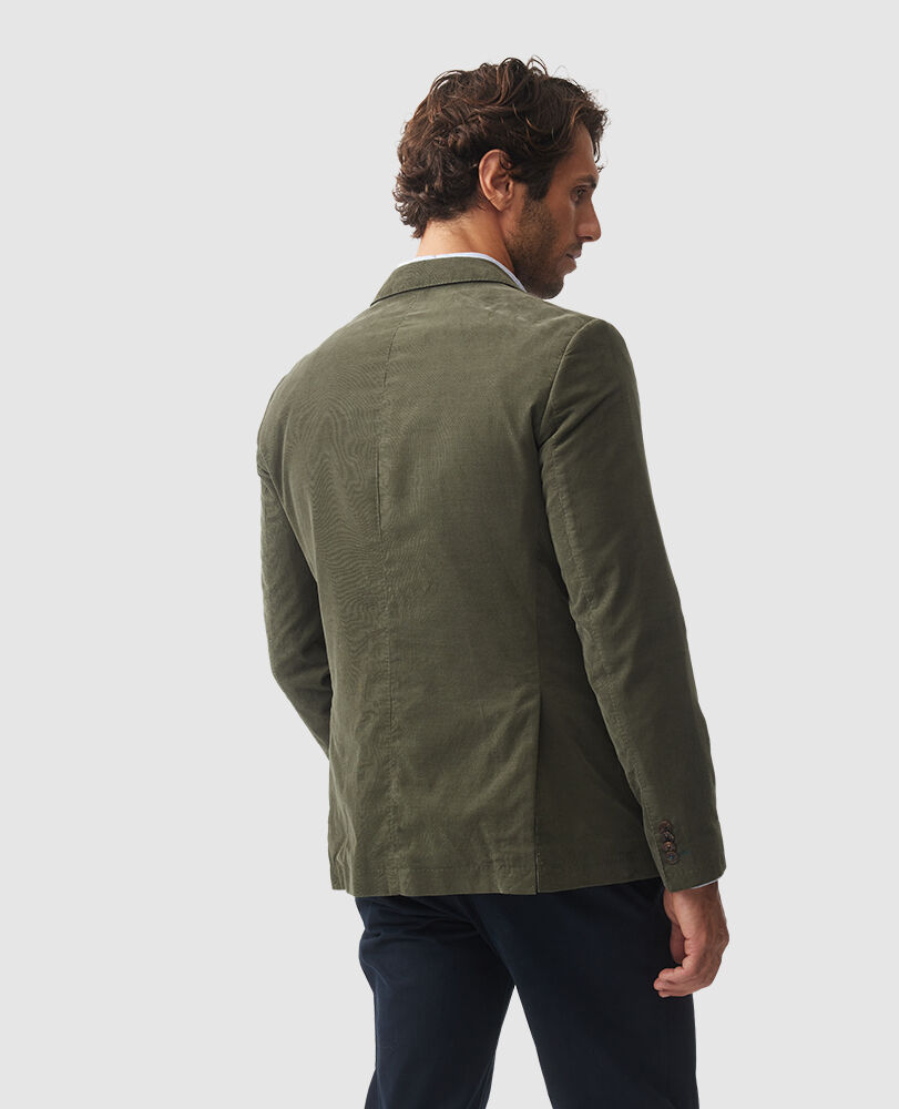 Saint Bathans Jacke mit sportlicher Passform, MOOS, Back