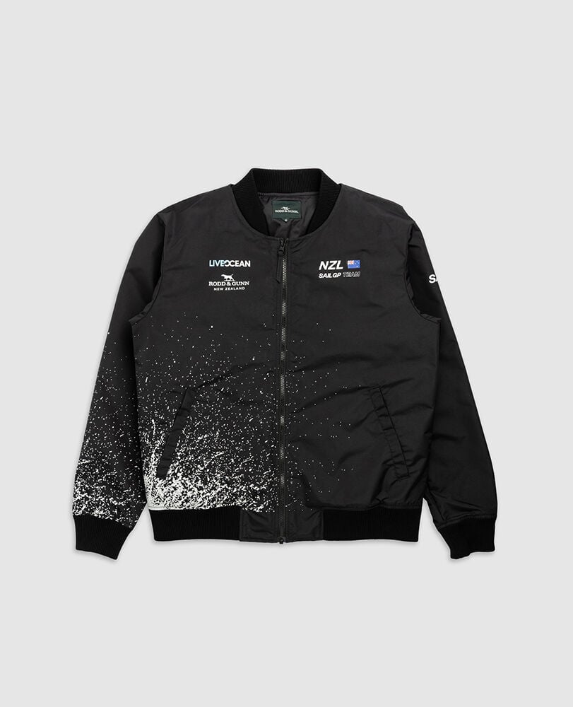 Golden Bay Jacket, OBSIDIAN, Flat Lay