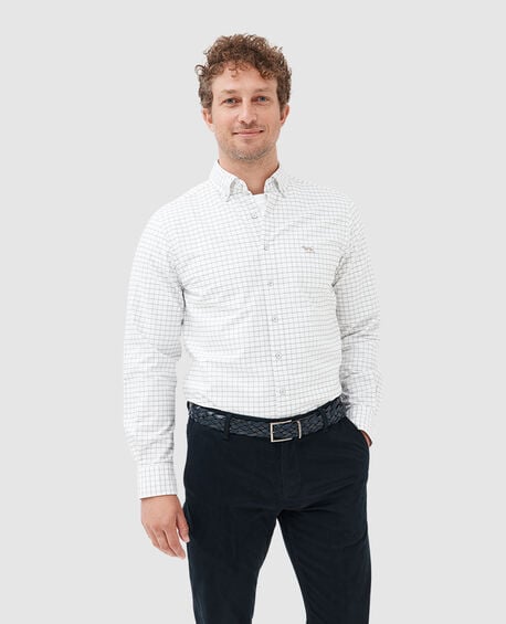 Oxford Valley Check Shirt, SAND