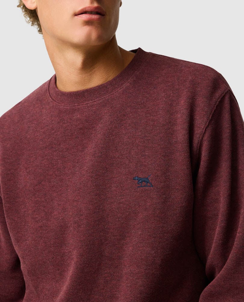 Gunn Crew Neck Sweat, RUST, Detail 3