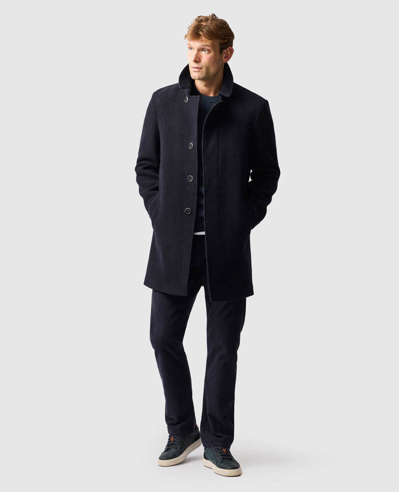 Murchison Coat, MIDNIGHT, Off Front