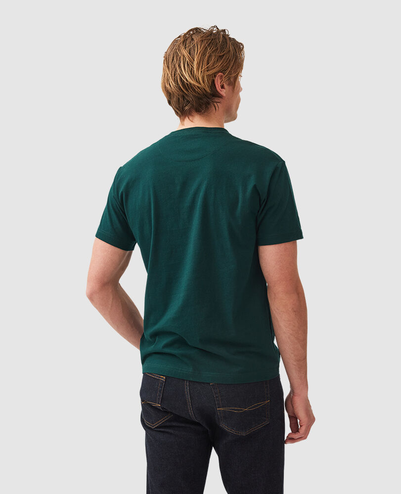 Logo T-Shirt , BOTTLE GREEN, Back