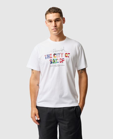 The City Of SailGP Sports Fit T-Shirt, SNOW