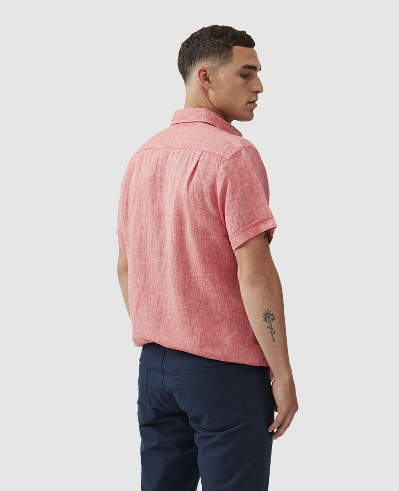 Ellerslie Sports Fit Shirt, CRIMSON, Back