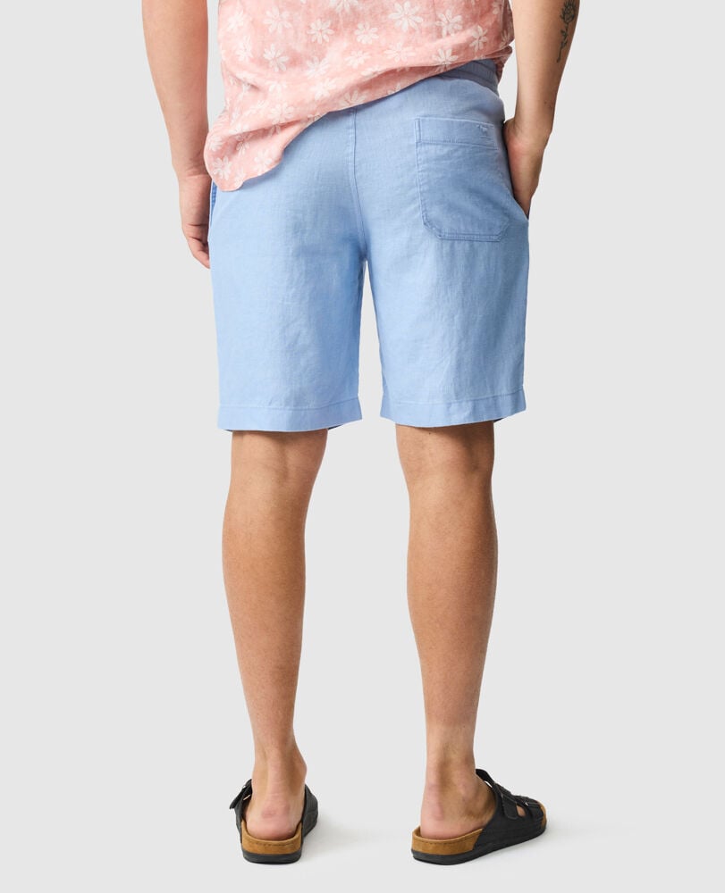 Linen 9" Resort Short, CHAMBRAY, Back