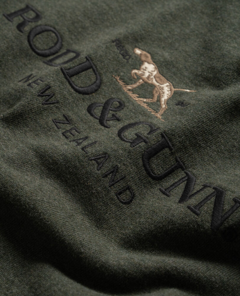 Fernmark Crew Sweat, LIQUORICE, Detail 2