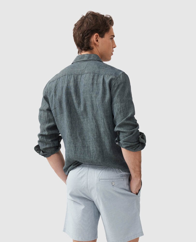 Coromandel Sports Fit Shirt, ASH, Back