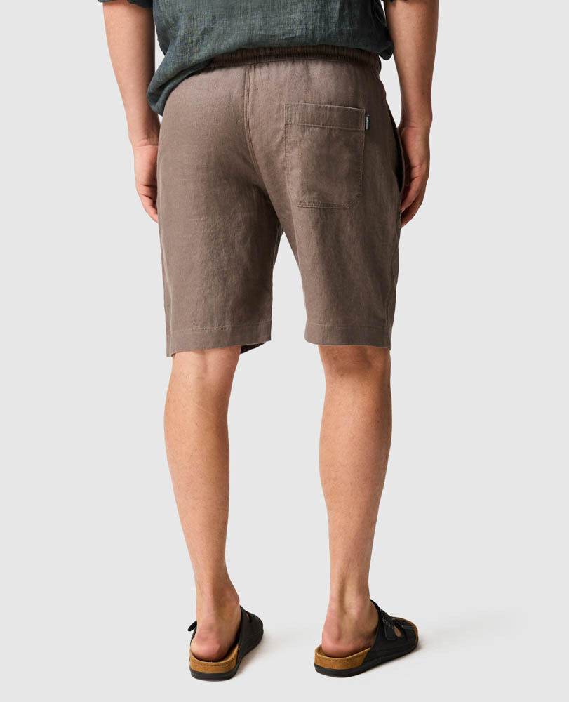 Linen 9" Resort Short, DRIFTWOOD, Back