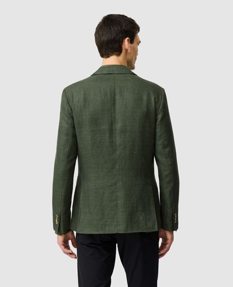 The Cascades Sports Fit Jacket, BAYLEAF, Back
