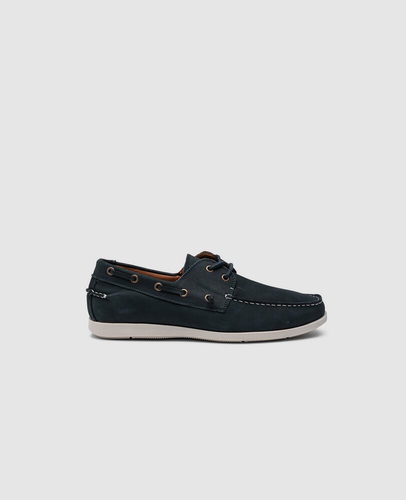 Gordons Bay Boat Shoe, INDIGO, Front