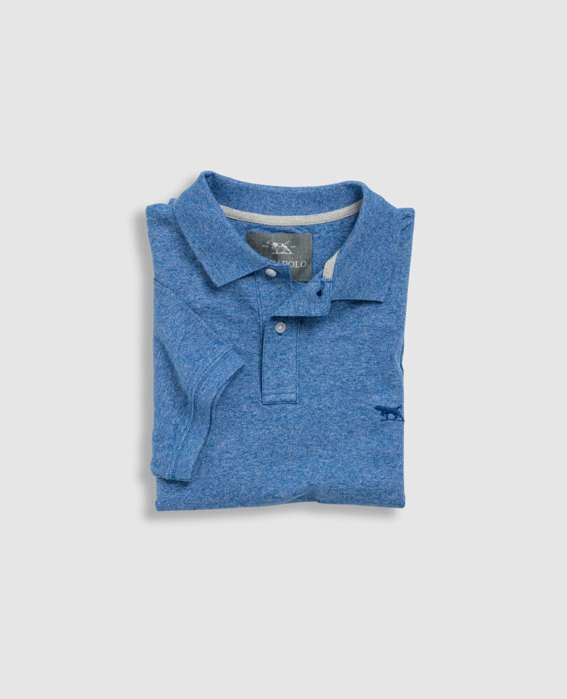 The Gunn Original Fit Polo, COBALT, Flat Lay