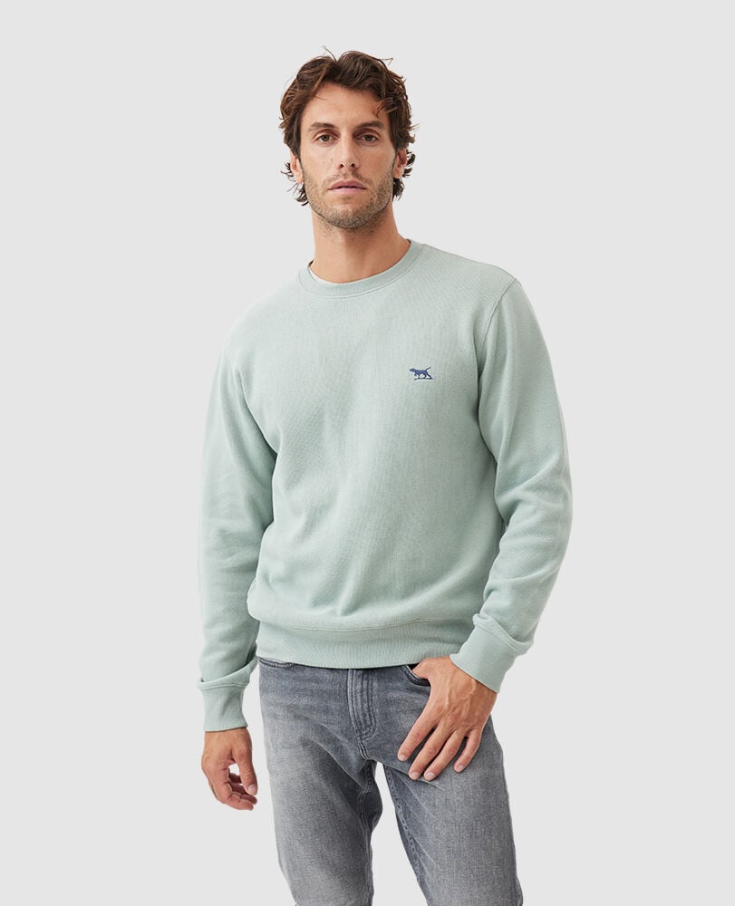 Gunn Crew Neck Sweat, CELADON, Front