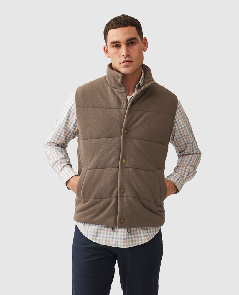 Lake Ferry Vest, KHAKI, Front