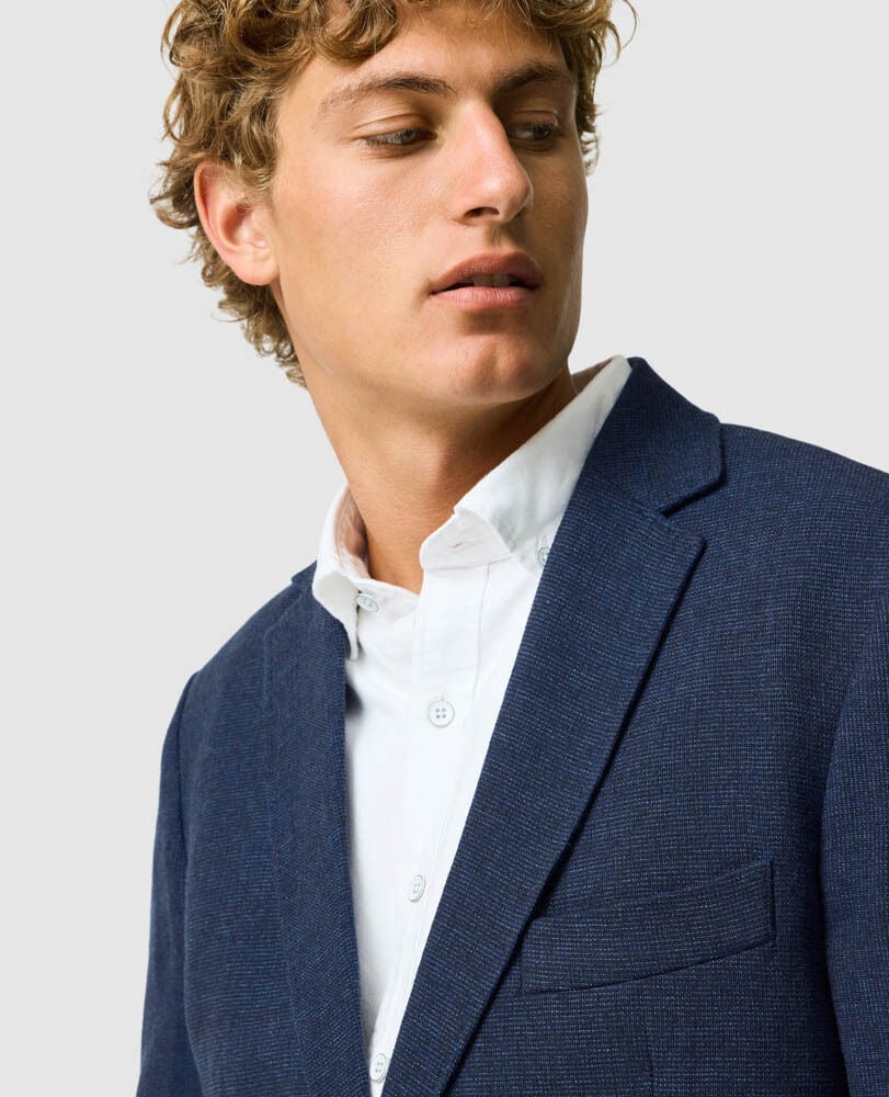 Willow Flat Sports Fit Jacket, INDIGO, Detail 3
