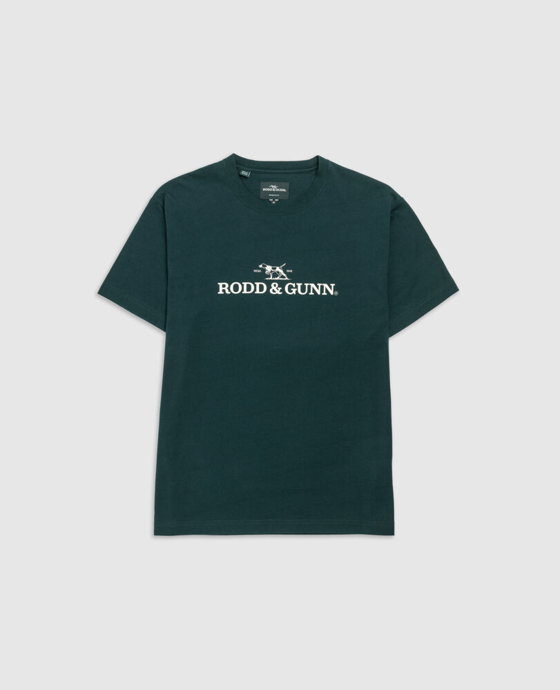 Logo T-Shirt , BOTTLE GREEN, Flat Lay