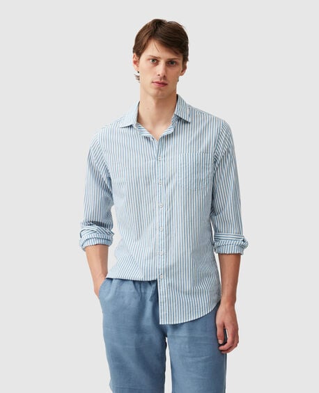 Ferry Landing Sports Fit Shirt, TEAL