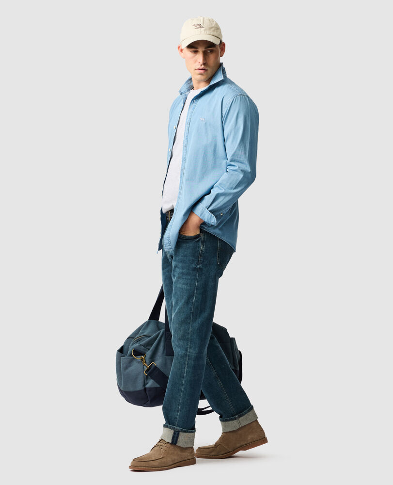 Homestead Sports Fit Shirt, STONEWASH, Off Front