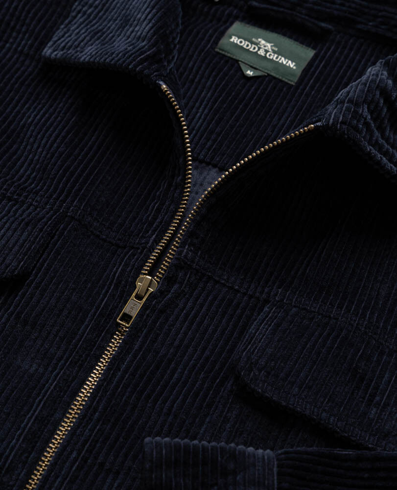 Anvil Island Shacket, NAVY, Detail 2