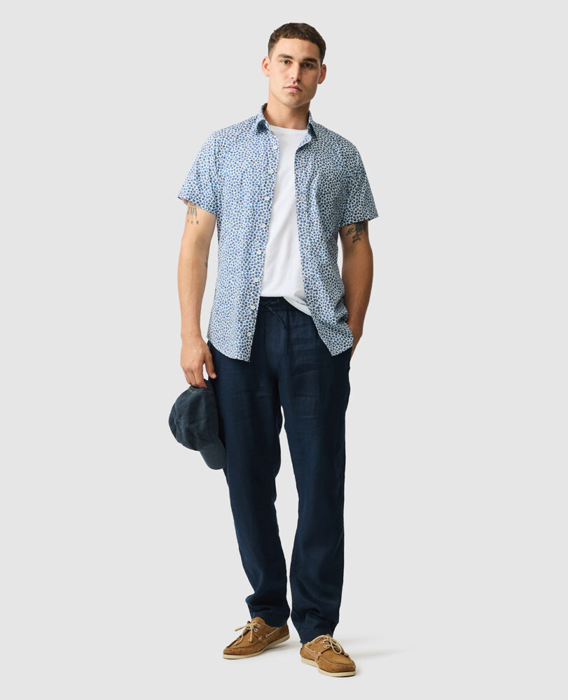 Portage Sports Fit Shirt, BLUEBELL, Off Front