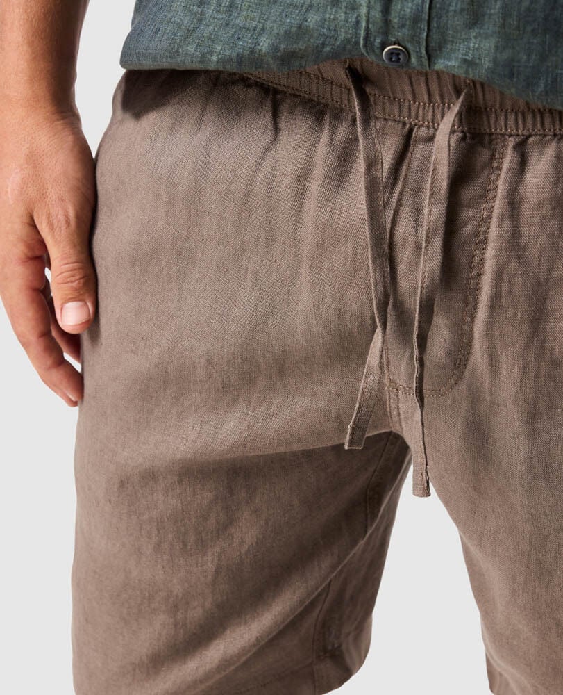 Linen 9" Resort Short, DRIFTWOOD, Flat Lay