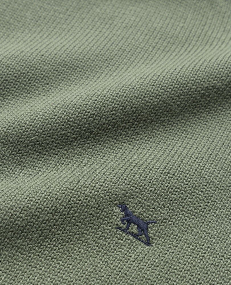Gunn Crew Sweater, OLIVE, Detail 2