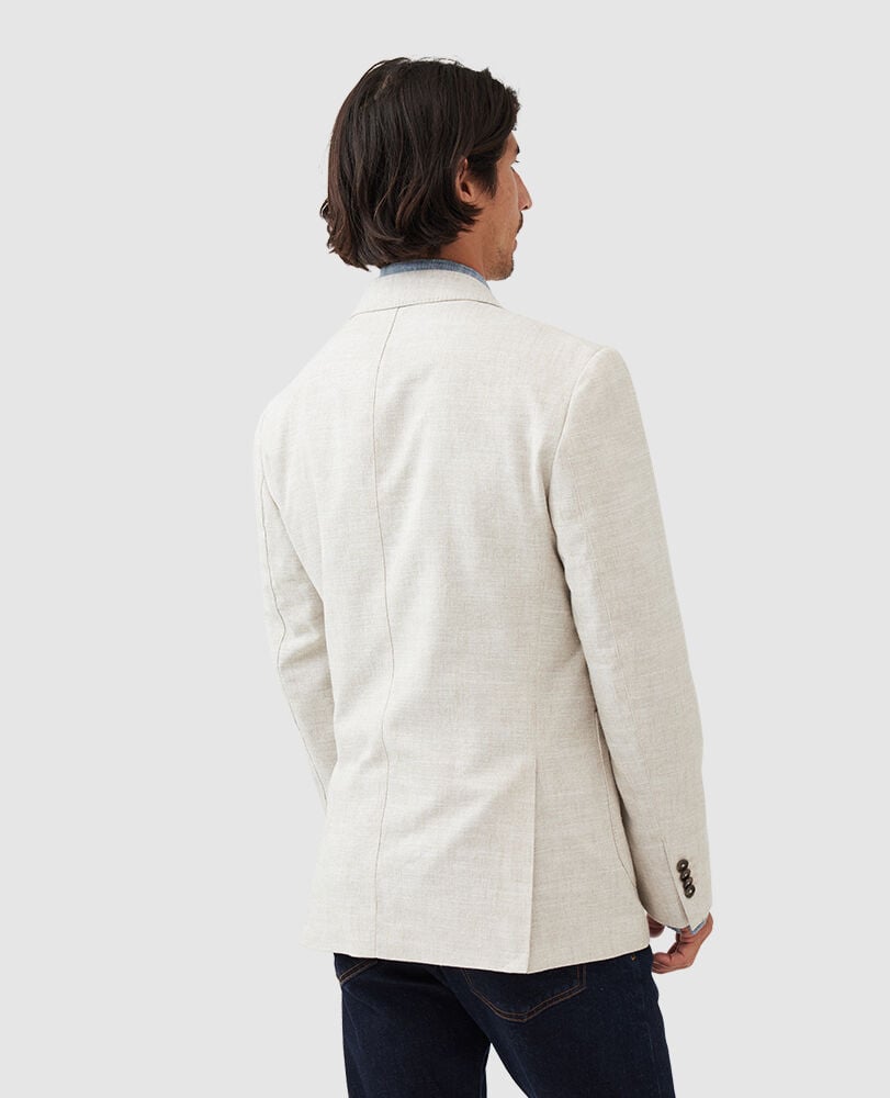 Chaslands Sports Fit Jacket · Oatmeal LG, OATMEAL, Back