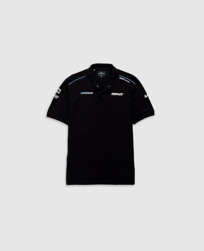 Robinson Bay Polo, OBSIDIAN, Flat Lay