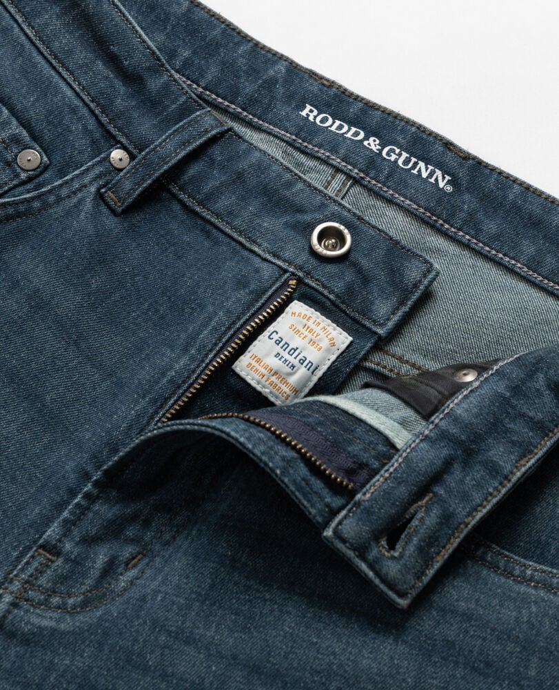 Kurow Relaxed Fit Italian Denim, MID BLUE, Detail 2