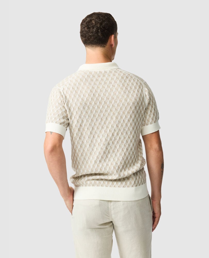 Galdfield Knit, CREAM, Back